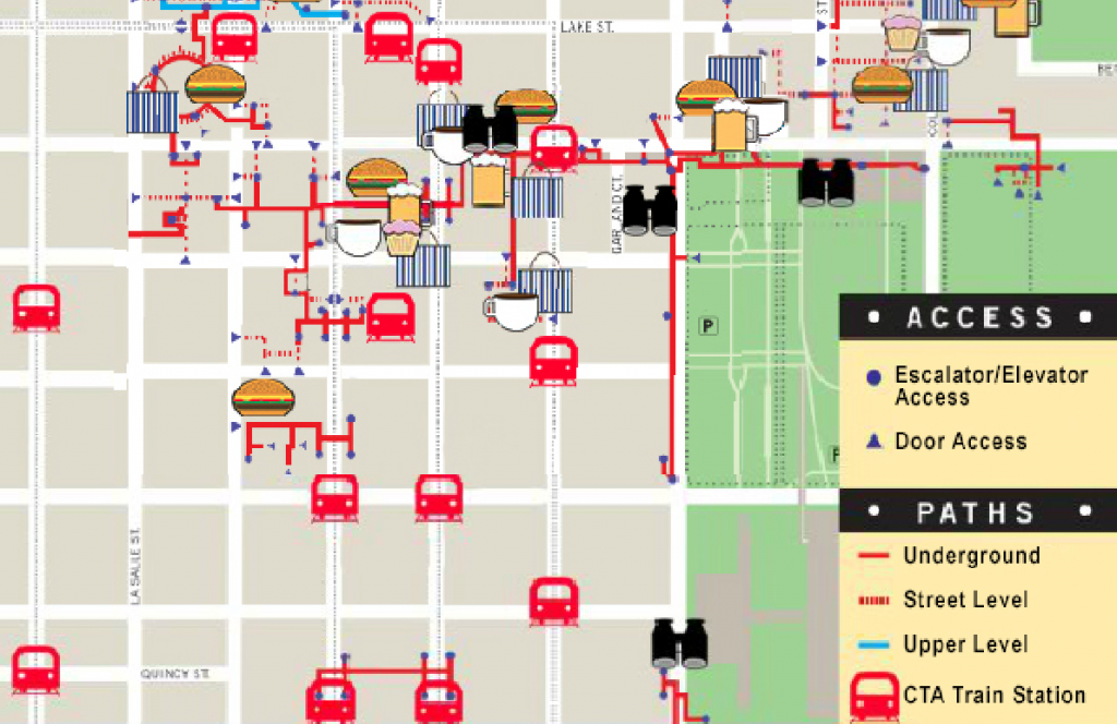 Interactive Pedway Map American Coach Limousine Chicago, IL